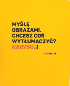 Bluza dziecięca z kapturem: Myślę obrazami. Chcesz coś wytłumaczyć? Narysuj!