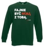 Bluza klasyczna: Fajnie być sobą z Tobą.