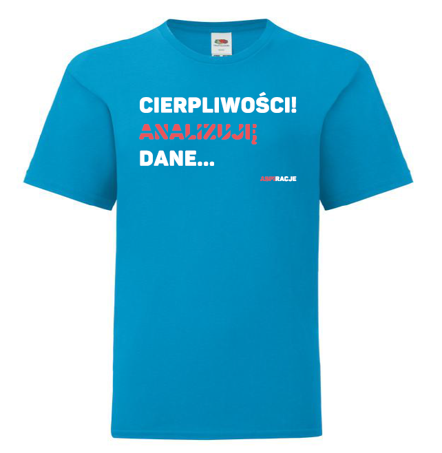 Analizuję dane niebieska azurowa dzieci koszulka aspiracje.png