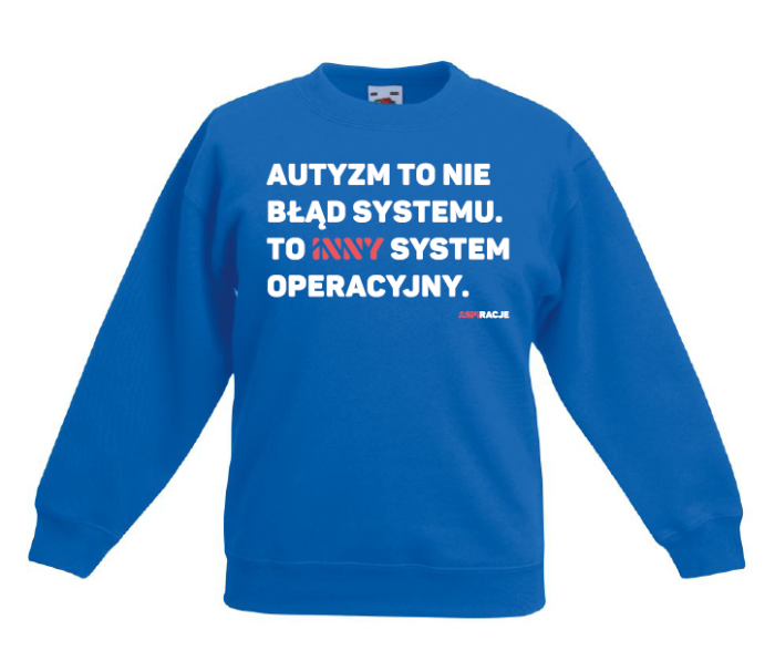 Inny system niebieska dzieci bluza aspiracje.png