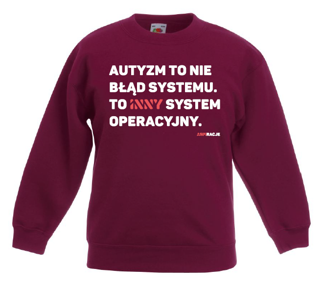 Inny system burgund dzieci bluza aspiracje.png
