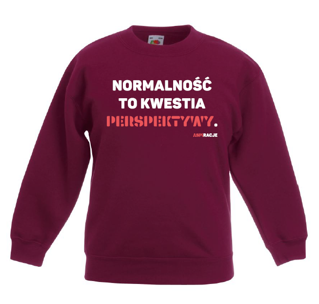 Normalność burgund bluza dzieci aspiracje.png