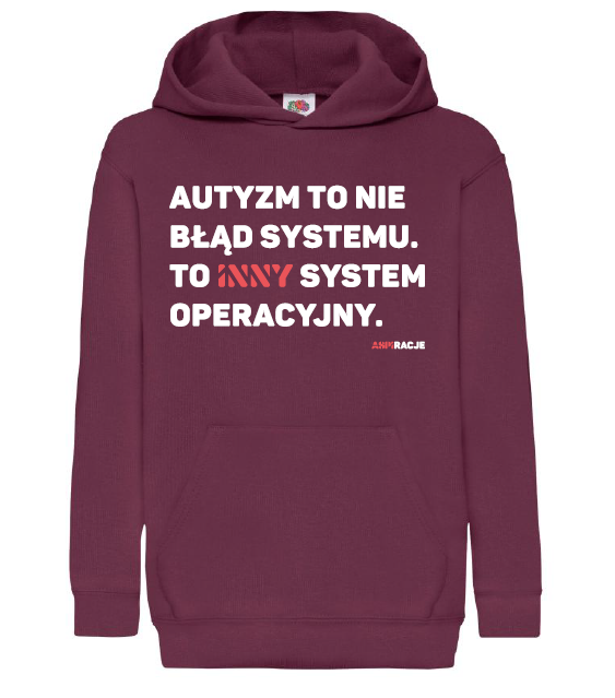 Inny system burgund dzieci bluza kaptur aspiracje.png