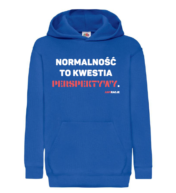 Normalność niebieska dzieci bluza kaptur aspiracje.png