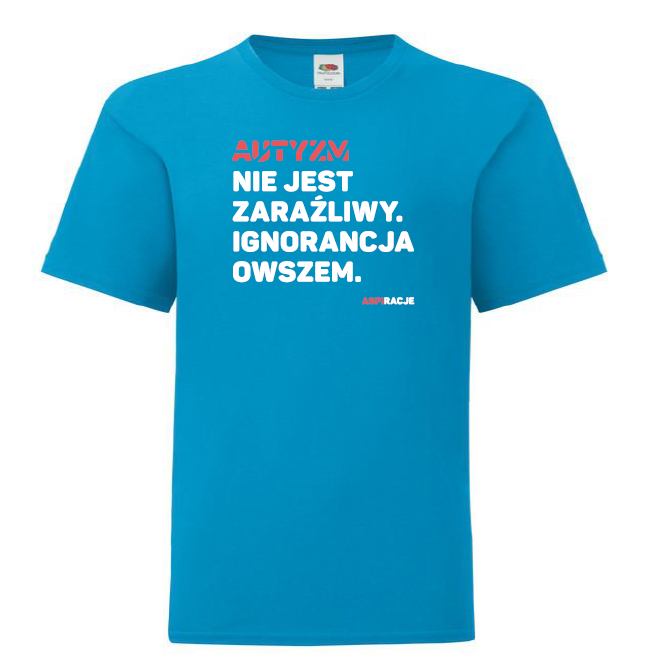 Aspiracje_ignorancja_koszulka_dzieci_niebieska_azurowa.png