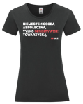 T-shirt damski: Nie jestem osobą aspołeczną, tylko selektywnie towarzyską.