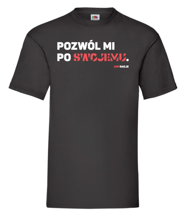 Aspiracje_po_swojemu_koszulka_czarna_męska.png