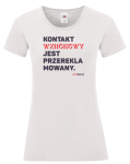 T-shirt damski: Kontakt wzrokowy jest przereklamowany (2.0)