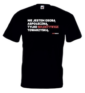 T-shirt klasyczny: Nie jestem osobą aspołeczną... [rozm. L]