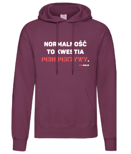 Normalność burgund bluza kaptur aspiracje.png