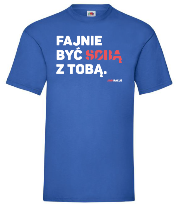 aspiracje_fajnie_byc_soba_męska_niebieska_koszulka.png