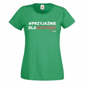 koszulka damska aspiracje zielona #przyjaźniedlaautyzmu.jpg