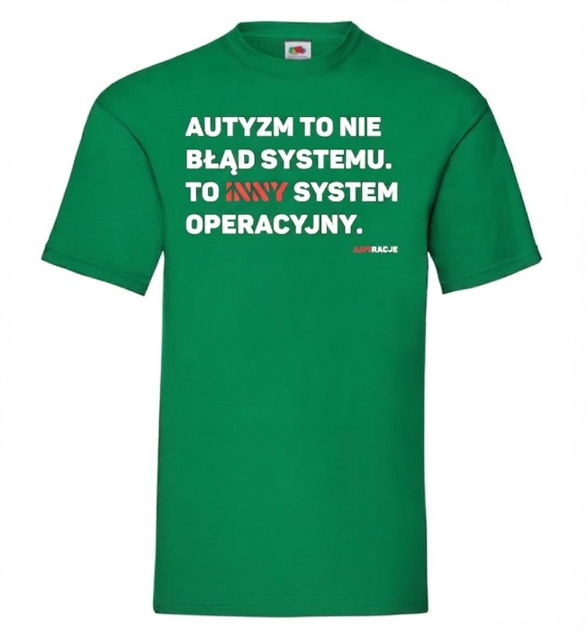Inny system zielona męska koszulka aspiracje.jpeg
