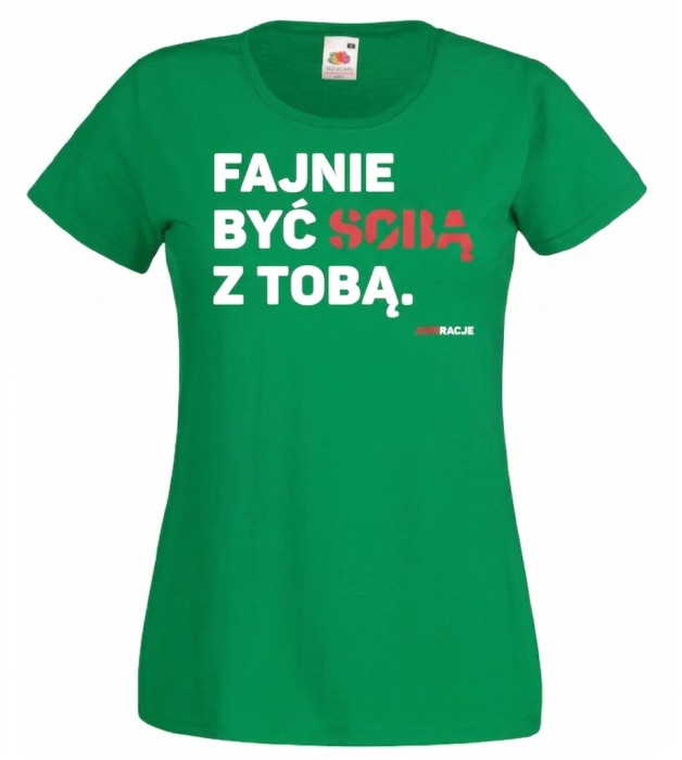 apiracje_fajnie_soba_koszulka_damska_zielona.jpeg