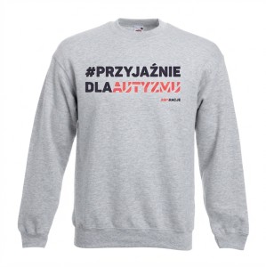 bluza aspiracje #przyjaźnie jasnoszary melanż.jpeg