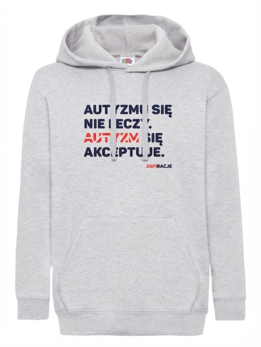 aspiracje_akceptuje_jasny szary melanż_bluza_kaptur_dzieci.jpeg