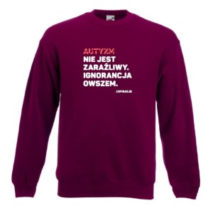 Bluza klasyczna: Autyzm nie jest zaraźliwy. Ignorancja owszem.