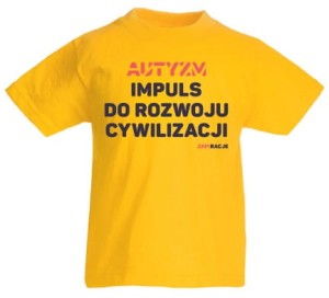 T-shirt dziecięcy: Autyzm - impuls do rozwoju cywilizacji