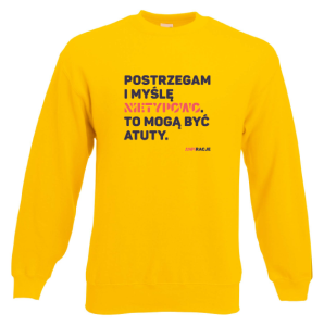 Bluza klasyczna: Postrzegam i myślę nietypowo. To mogą być atuty.