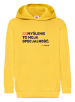 Bluza dziecięca z kapturem: ZAmyślenie to moja specjalność.