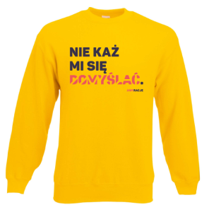 Bluza klasyczna: Nie każ mi się domyślać.