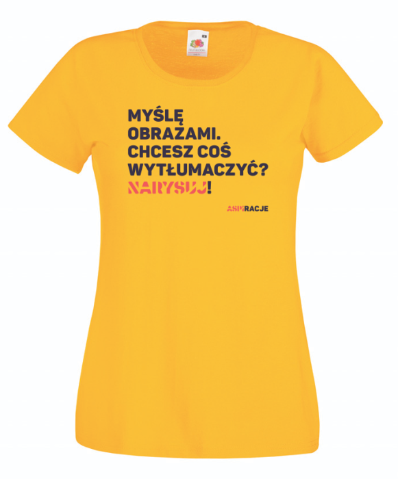 Koszulka ASPIRACJE Myślę obrazami. Dzień świadomości autyzmu