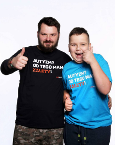 Koszulka ASPIRACJE Autyzm? Od tego mam zalety! Dzień świadomości autyzmu
