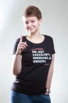 T-shirt damski: Autyzm nie jest zaraźliwy. Ignorancja owszem. 