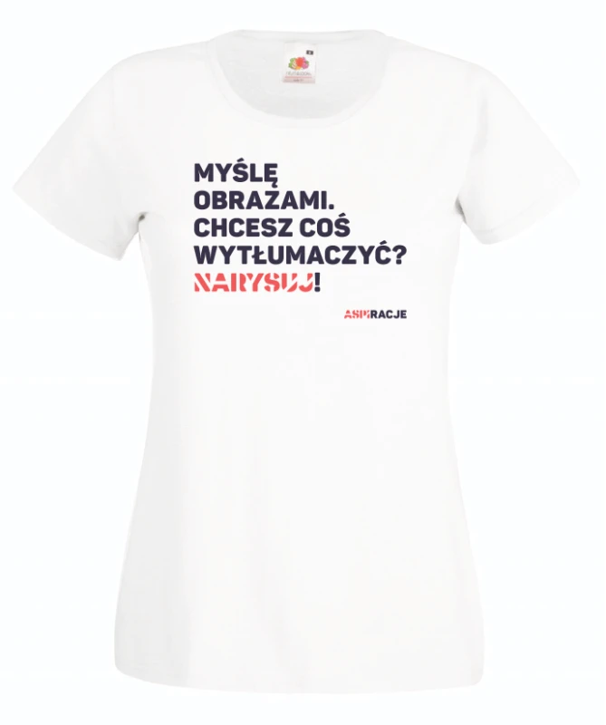 Koszulka ASPIRACJE Myślę obrazami. Dzień świadomości autyzmu